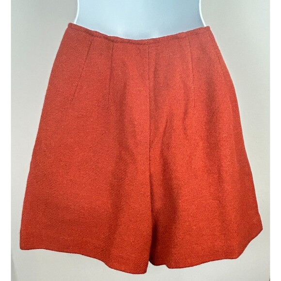 Vintage Bobbie Brooks Wool Hotpants Skirt Burnt Orange Wool Size Small - Picture 7 of 16